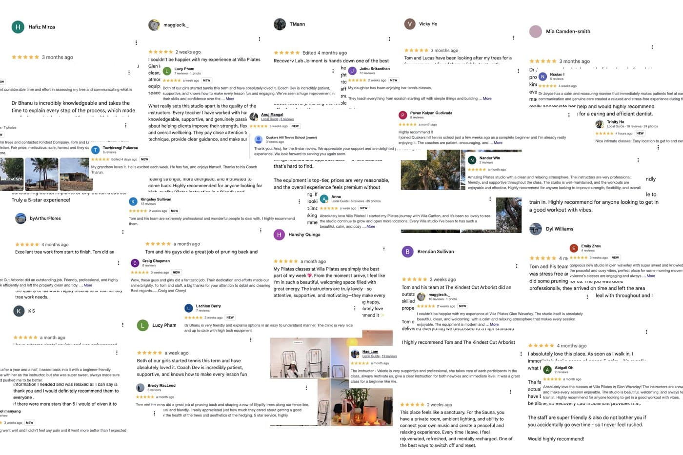Google review management results for Australian small businesses